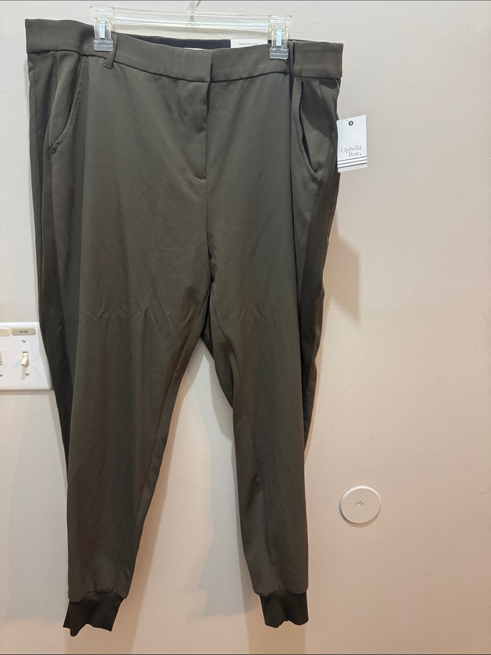 2X Olive Green Jogger Pants
